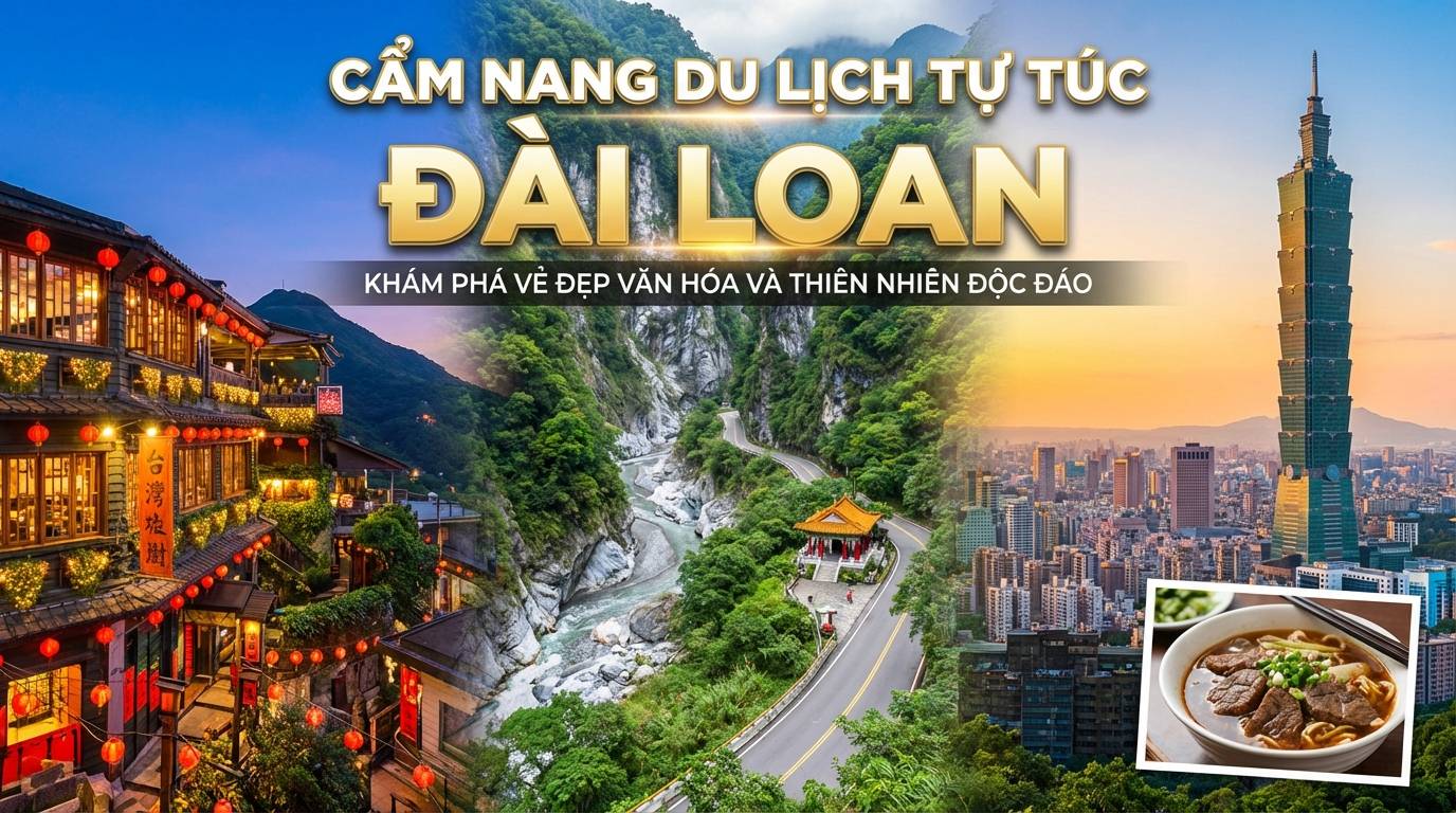 Cẩm nang du lịch Đài Loan tự túc 2026 9 Cẩm nang du lịch Đài Loan tự túc chi tiết từ A đến Z.