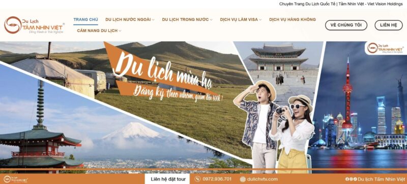 Công ty Du lịch Tầm Nhìn Việt chuyên tour trong nước, quốc tế và dịch vụ visa