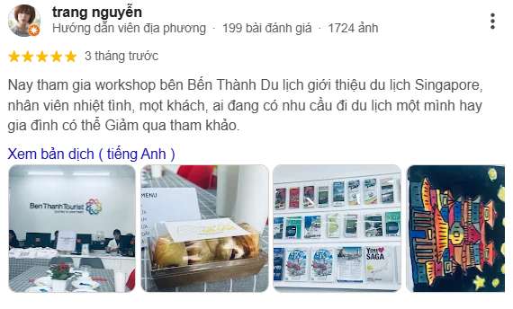 Khách hàng tham gia workshop của Bến Thành Tourist giới thiệu du lịch Singapore, nhân viên nhiệt tình, thân thiện, phù hợp cho khách đi du lịch cá nhân và gia đình.