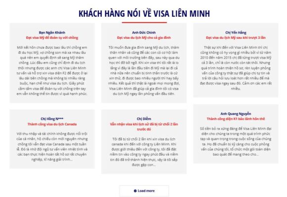 Top 10 công ty visa uy tín tại Quận 1 59 Khách hàng chia sẻ trải nghiệm thành công khi xin visa Mỹ và Canada cùng Visa Liên Minh. Dịch vụ visa uy tín, hỗ trợ tận tình, tỷ lệ đậu cao.