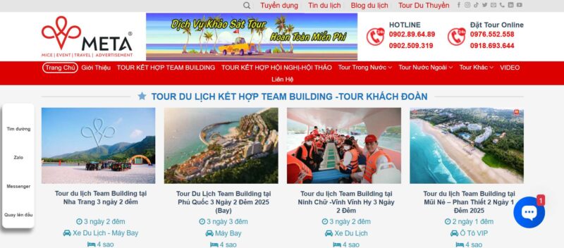 META Event & Travel - Công ty sự kiện và du lịch tại Quận Gò Vấp, TP.HCM. Chuyên tổ chức team building, hội nghị khách hàng, gala dinner, tour MICE, tour đoàn chuyên nghiệp. Địa chỉ: 26 Đường số 7, CityLand Park Hills, P. Gò Vấp. Hotline: 0902 509 319.