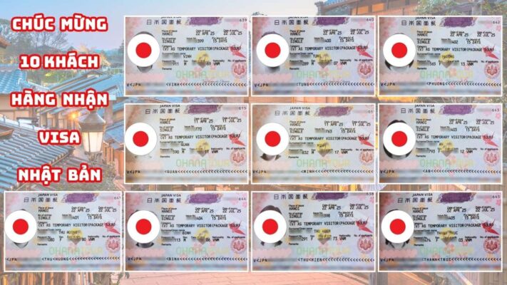 Ohana Tour chúc mừng 10 khách hàng nhận thành công visa Nhật Bản tại Hà Nội. Dịch vụ xin visa Nhật Bản uy tín, tỷ lệ đậu cao, hỗ trợ nhanh chóng và chuyên nghiệp.