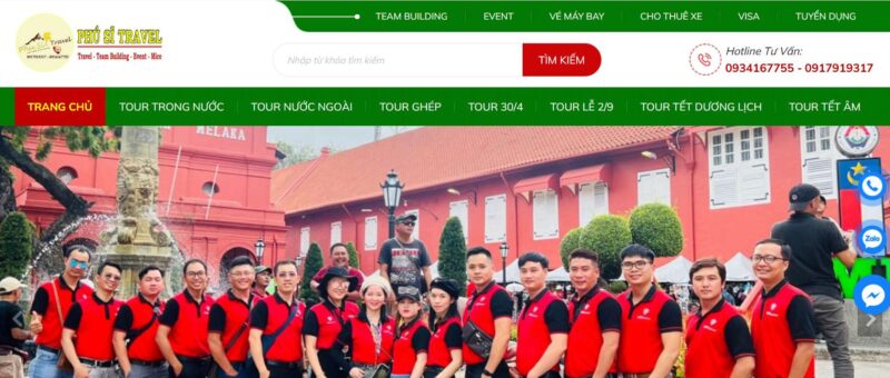Phú Sĩ Travel - Công ty du lịch và vận tải tại Quận Tân Phú, TP.HCM. Cung cấp tour trong nước, quốc tế, dịch vụ cho thuê xe, vé máy bay, vé tàu hỏa. Địa chỉ: 40/1/2 Tân Thành, P. Tân Thành, Q. Tân Phú. Hotline: 0934 167 755.