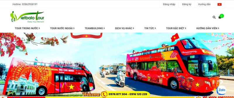 Vietbalo Tour - Công ty du lịch uy tín tại Quận Tân Bình, TP.HCM. Cung cấp tour teambuilding, sự kiện MICE, gala dinner, tour phượt, hành hương, khám phá độc đáo. Địa chỉ: 163/4 Nguyễn Phúc Chu, P.15, Tân Bình. Hotline: 028 6295 8191 