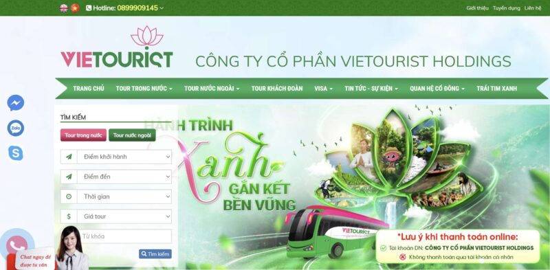 Vietourist – thương hiệu du lịch đáng tin cậy tại TPHCM