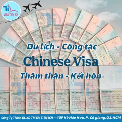 Visa Tiện Ích - Dịch vụ visa Trung Quốc uy tín tại TP.HCM. Hỗ trợ xin visa du lịch, công tác, thăm thân, kết hôn với thủ tục nhanh chóng, an toàn và hiệu quả. Địa chỉ: 40F Hồ Hảo Hớn, P. Cô Giang, Quận 1, TP.HCM.