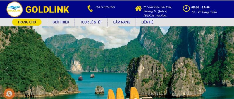 Top 3 công ty du lịch uy tín tại Quận 6, TP.HCM 4 Công ty Gold Link Travel - tour du lịch trong nước, quốc tế, MICE, team building, vé máy bay, visa trọn gói
