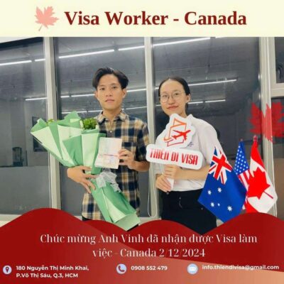 Khách hàng của Thiên Di Visa nhận thành công Visa lao động Canada vào tháng 12/2024, minh chứng cho dịch vụ tư vấn chuyên nghiệp và uy tín.