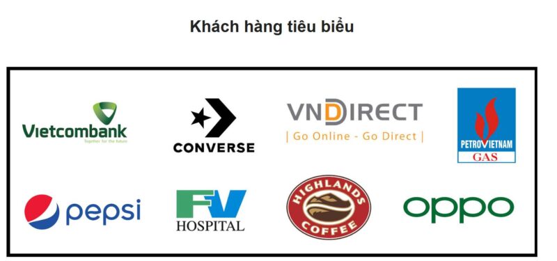Danh sách khách hàng tiêu biểu của Visa BankerVN gồm Vietcombank, Converse, VNDirect, Petrolimex Gas, Pepsi, FV Hospital, Highlands Coffee và Oppo.