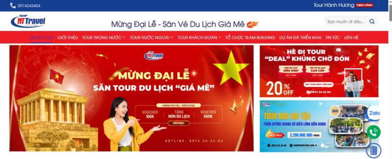 Top 3 công ty du lịch uy tín tại Quận 12, TP.HCM 6 NT Travel - Mừng Đại Lễ, săn tour du lịch giá mê, ưu đãi giảm giá và voucher