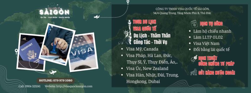 Top 5 công ty visa uy tín tại Quận Bình Thạnh, TP.HCM 7 Visa Quốc Tế Sài Gòn - Dịch vụ xin visa du lịch, công tác, du học tại Bình Thạnh, TP.HCM.