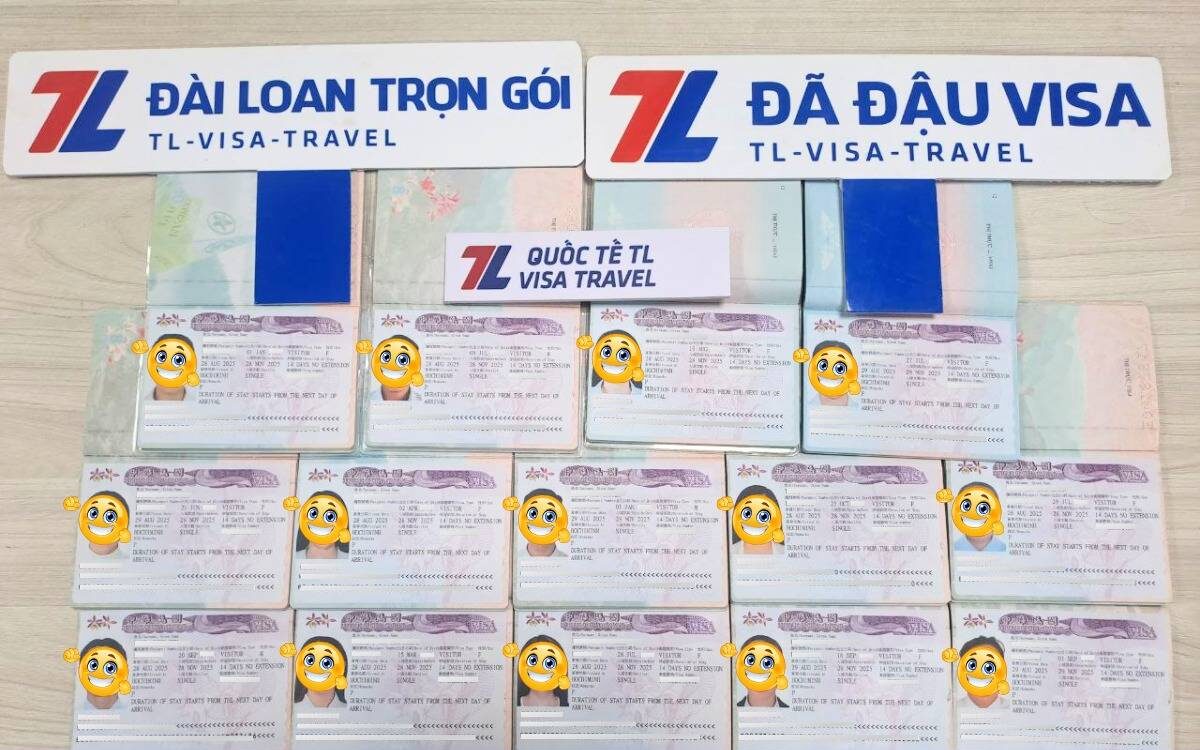 Kết quả khách hàng đậu visa thực tế sử dụng dịch vụ visa Đài Loan Quận Tân Phú