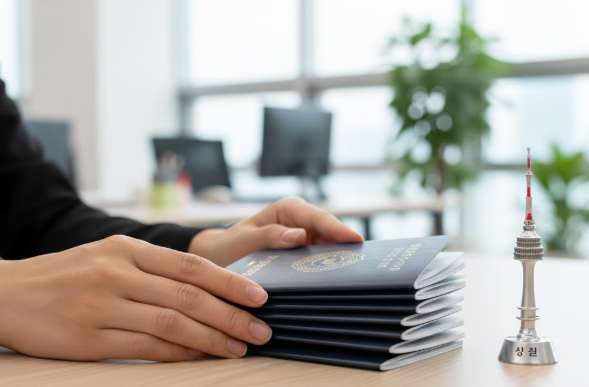 Dịch Vụ Visa Đoàn Hàn Quốc Tại TP.HCM – Hồ Sơ Gọn, Xử Lý Nhanh, Tỷ Lệ Đậu Cao 13 Chuyên viên dịch vụ tại TP.HCM đang xử lý hồ sơ, hộ chiếu xin visa đoàn Hàn Quốc một cách chuyên nghiệp.
