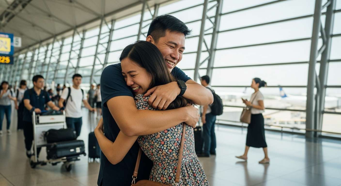 Dịch Vụ Visa Kết Hôn Đài Loan Uy Tín Tại TPHCM - Tỷ Lệ Đậu Cao 127 Cặp đôi Việt-Đài hạnh phúc đoàn tụ tại sân bay Đài Loan nhờ dịch vụ visa kết hôn TPHCM.
