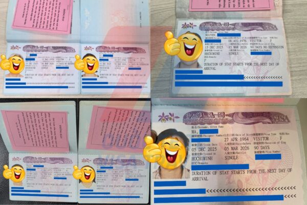 Hình ảnh thực tế khách hàng đậu Visa Đài Loan tại Cholamvisa.com