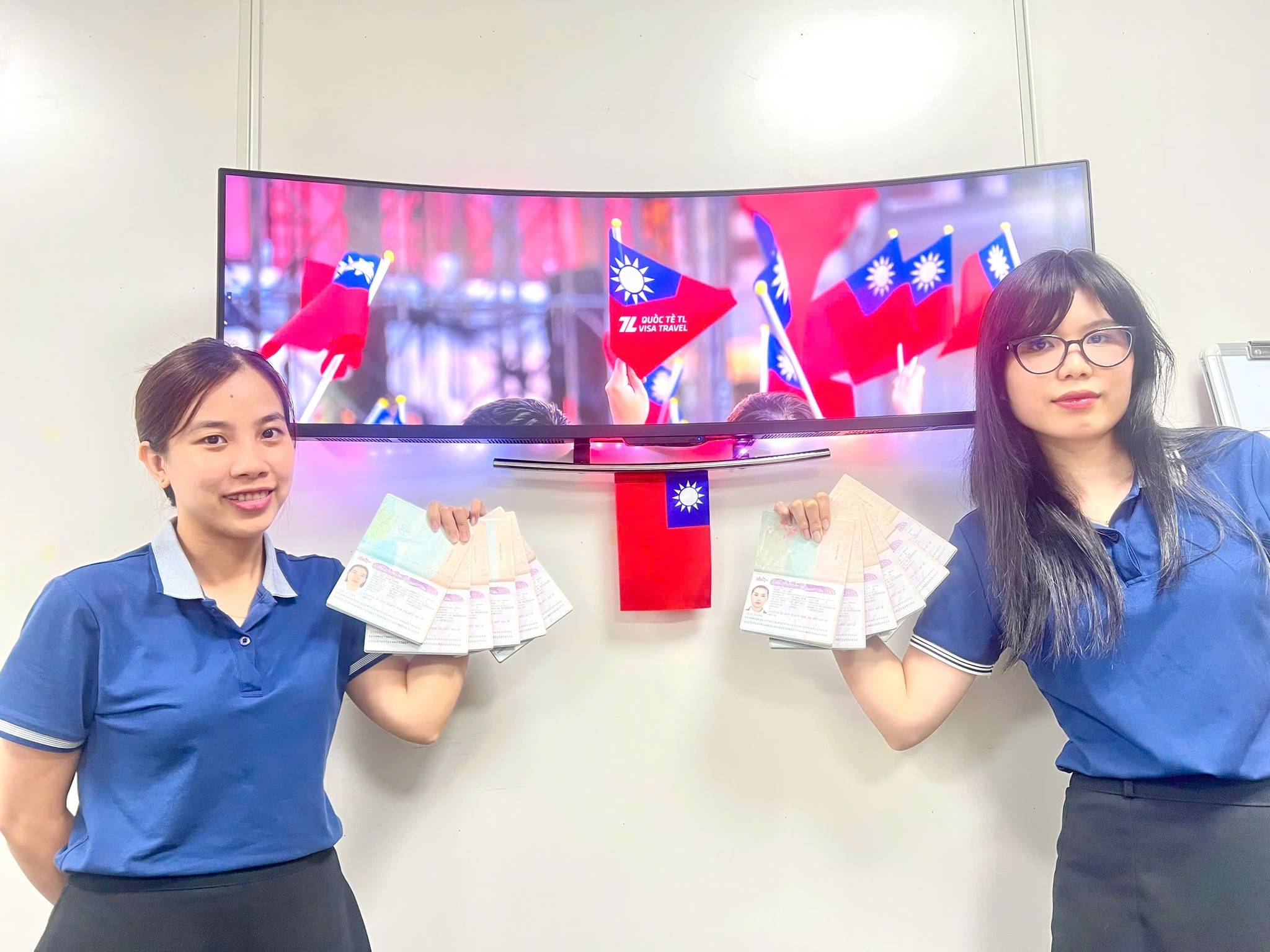 Hàng loạt visa du lịch Đài Loan được cấp cho khách hàng