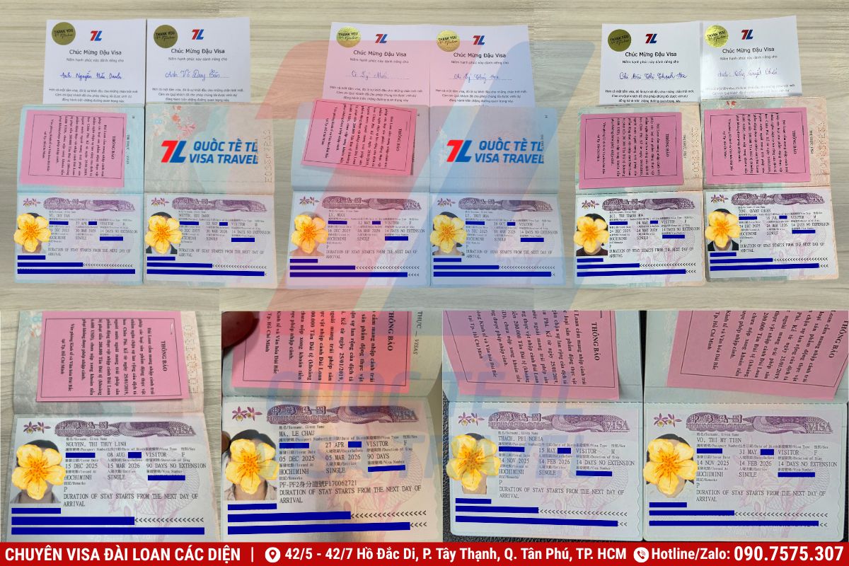 Dịch vụ làm visa Đài Loan trọn gói uy tín tại TPHCM