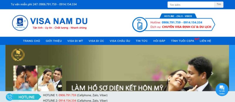 Dịch vụ làm visa uy tín tại quận 7 của Công ty TNHH Dịch Vụ Visa Nam Du.