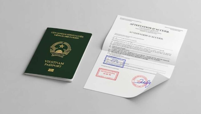 VISA THĂM THÂN PHÁP 2025: HƯỚNG DẪN TOÀN DIỆN TỪ A-Z 4 attestation d accueil chia khoa visa tham than visa phap