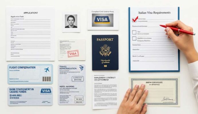 Hồ Sơ Xin Visa Ý 2025: Checklist Đầy Đủ Không Thể Bỏ Qua 3 checklist ho so xin visa y day du