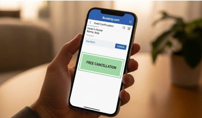 Hướng dẫn đặt vé máy bay & khách sạn tối ưu cho hồ sơ visa Ý 2025 4 chon khach san co chinh sach huy mien phi khi xin visa y