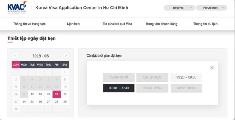 Khám Phá Quy Trình Xin Visa Hàn Quốc và e-Visa: Hiểu Rõ Để Chuẩn Bị Tốt Nhất 7 dat lich hen online kvac