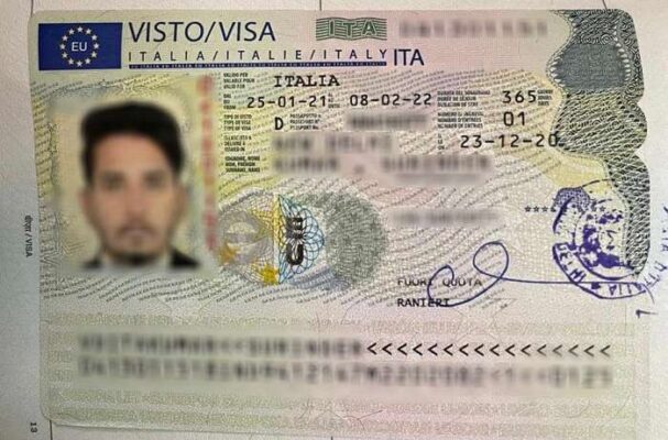 Mẫu visa Ý và yêu cầu chứng minh tài chính khi xin visa đi Ý