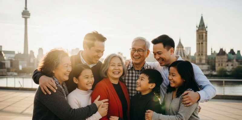 gia dinh doan tu tai canada