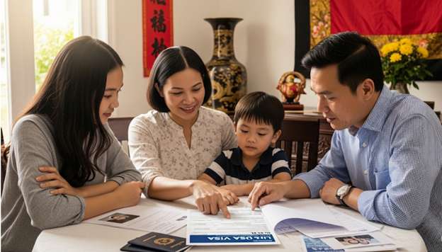 Hướng Dẫn Nộp Hồ Sơ Xin Visa Mỹ B1/B2 Chi Tiết Nhất 7 ho so visa tham than my