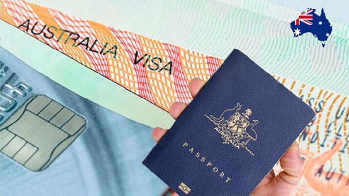 Hồ sơ visa Úc và hộ chiếu Úc cận cảnh