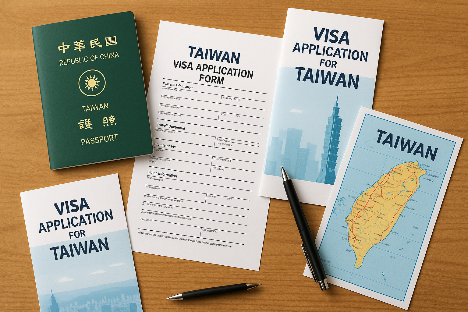 Hồ sơ và giấy tờ xin visa Đài Loan
