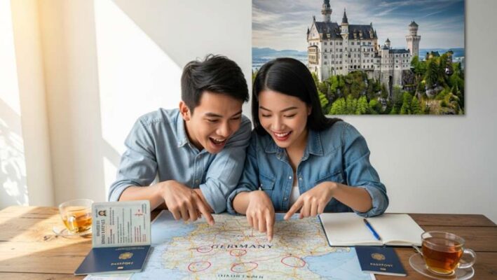 len ke hoach chinh phuc giac mo duc visa duc