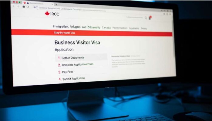 Thủ Tục Xin Visa Công Tác Canada 2025 - Hướng Dẫn Chi Tiết Từ A Đến Z 4 man hinh may tinh trang web ircc buoc dang ky
