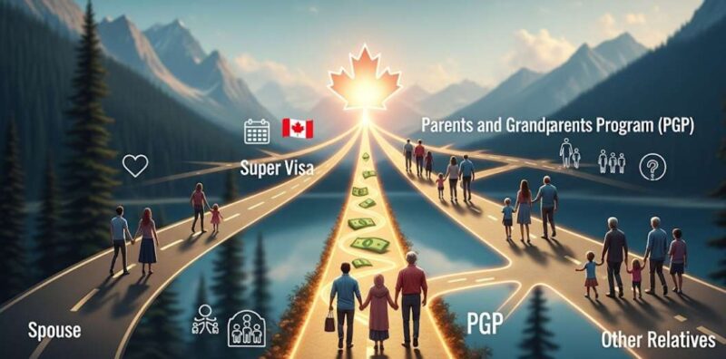 Visa Đoàn Tụ Gia Đình Canada 2025: Hướng Dẫn Toàn Diện Nộp Hồ Sơ & Chứng Minh Quan Hệ 4 so sanh visa doan tu canada