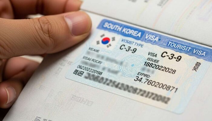 visa han quoc tren ho chieu