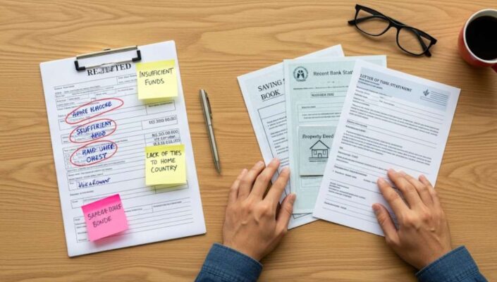 Một người đang củng cố và cải thiện bộ hồ sơ xin visa Hong Kong bằng cách bổ sung các giấy tờ tài chính mạnh hơn.