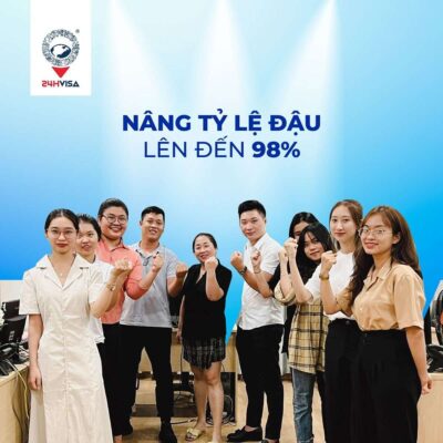 đội ngũ nhân viên của 24h Visa