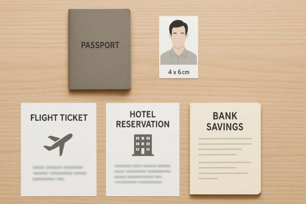 Các giấy tờ cần thiết để chuẩn bị cho bộ hồ sơ xin visa Hong Kong online đầy đủ.