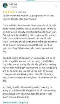 Toàn Cầu Visa Có Uy Tín Không? Tổng Hợp Đánh Giá Từ Khách Hàng 2025 13 review cua khach hang toan cau visa