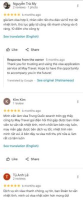review khach hang cua may travel