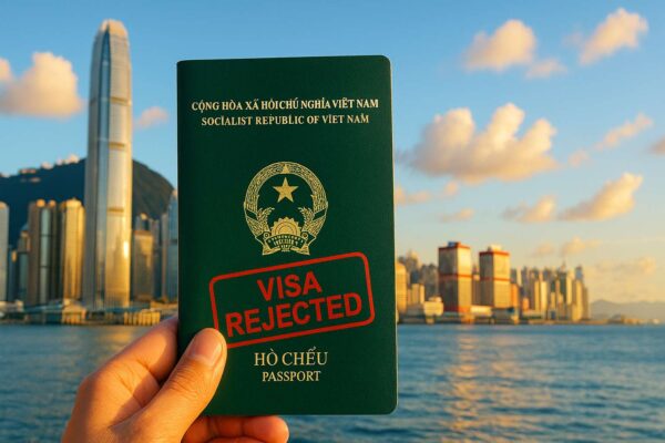 Du khách Việt Nam cầm hộ chiếu bị trượt visa nhưng vẫn hướng đến Hong Kong