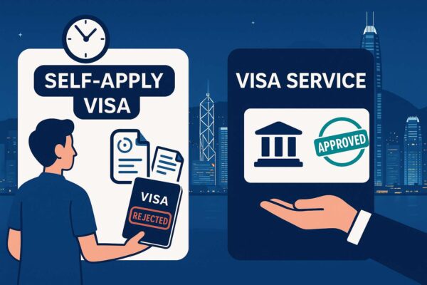 So sánh giữa tự xin visa Hong Kong và thuê dịch vụ trọn gói