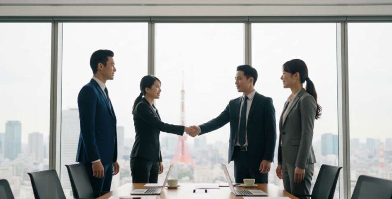 Đoàn doanh nghiệp Việt Nam từ Hà Nội công tác thành công tại Nhật Bản nhờ dịch vụ visa đoàn.