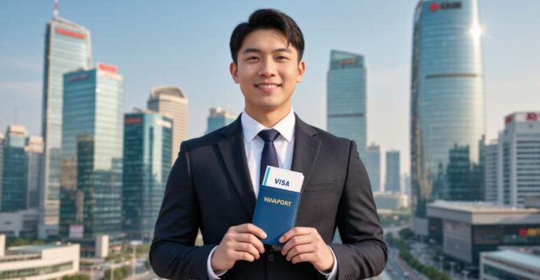 Dịch Vụ Gia Hạn Visa Hàn Quốc Uy Tín, Trọn Gói tại Hà Nội 10 Doanh nhân Việt Nam cầm hộ chiếu đã gia hạn visa công tác Hàn Quốc thành công, sẵn sàng cho chuyến đi.