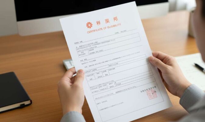 Cận cảnh Giấy chứng nhận tư cách lưu trú (COE) Nhật Bản, bước quan trọng nhất xin visa lao động.