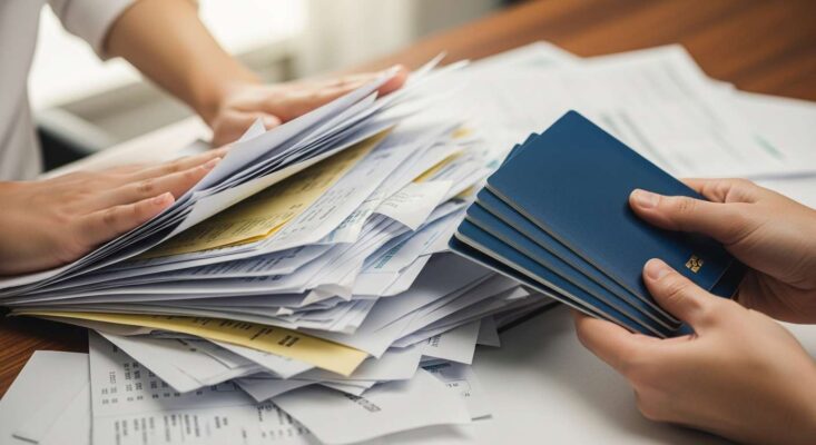 Dịch Vụ Visa Đoàn Hàn Quốc Tại TP.HCM – Hồ Sơ Gọn, Xử Lý Nhanh, Tỷ Lệ Đậu Cao 5 So sánh hồ sơ cá nhân rườm rà và hồ sơ visa đoàn Hàn Quốc tinh gọn (chỉ hộ chiếu).