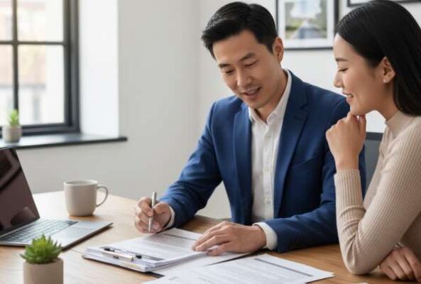 Dịch Vụ Visa Du Lịch Úc Tự Túc Tại TP.HCM – Trọn Gói, Nhanh Chóng, Tỷ Lệ Đậu Cao 4 Chuyên viên tư vấn visa Úc chuyên nghiệp tại TP.HCM đang tận tình hướng dẫn khách hàng chuẩn bị hồ sơ.