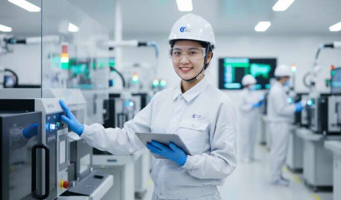 Kỹ sư Việt Nam làm việc tại nhà máy hiện đại ở Hàn Quốc nhờ visa lao động E-7.