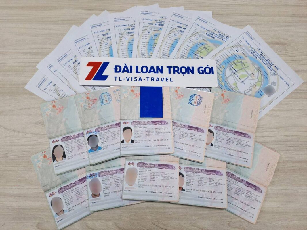 Kết quả khách hàng đậu visa Đài Loan thực tế sử dụng dịch vụ làm visa trọn gói uy tín tại Công ty Lữ hành Quốc Tế TL